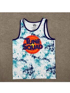 Space Jam Tank Top Mens Size M Multicolor Shirt Sleeveless Movie Tee